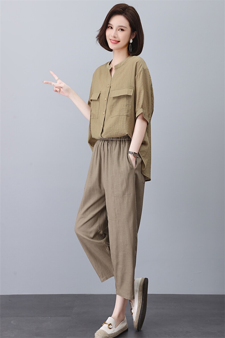 时尚休闲女装套装宽松显瘦两件套夏季必备舒适穿搭,女装套装/套裙,悦见她