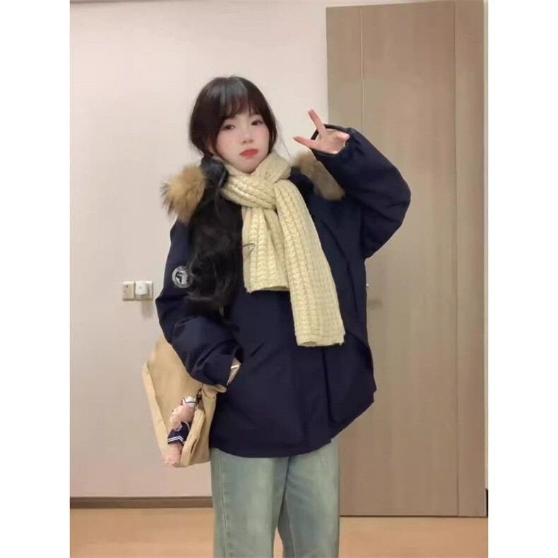 【升级款】派克服工装羽绒棉服oversize面包服外套Y902-P110网图,男装棉衣,电商B245