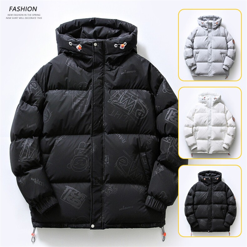 白底平铺2026冬季新款90%白鸭绒连帽羽绒服男XZ109-Y1266-P218,男装羽绒服,星座109