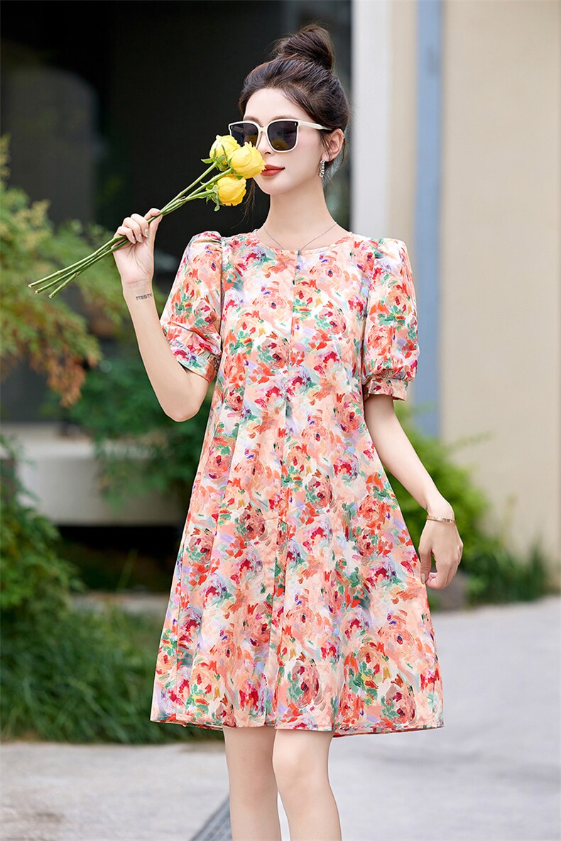 棉麻连衣裙夏季2024新款衣服大码女装超好看高端精致气质连身裙子,女装连衣裙,布芭啦