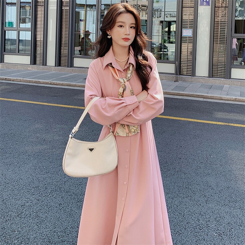 【新品】现货衬衫连衣裙搭配丝巾浙宝276-7702-P125-K188,女装连衣裙,浙宝276（原081）