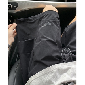 新款伞兵速干打褶拼接印花短裤 XZ604-DK214-P35控48图片