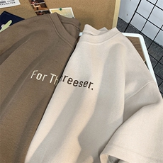 7个高点击重磅品质港风宽松刺绣短袖男T恤X416b-1-DT506-P35限48，男装T恤，星座416B-1
