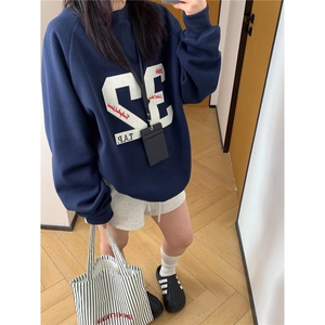 流行美式潮牌长袖卫衣慵懒新款文艺时尚简约潮流日系百搭WY88 P40图片