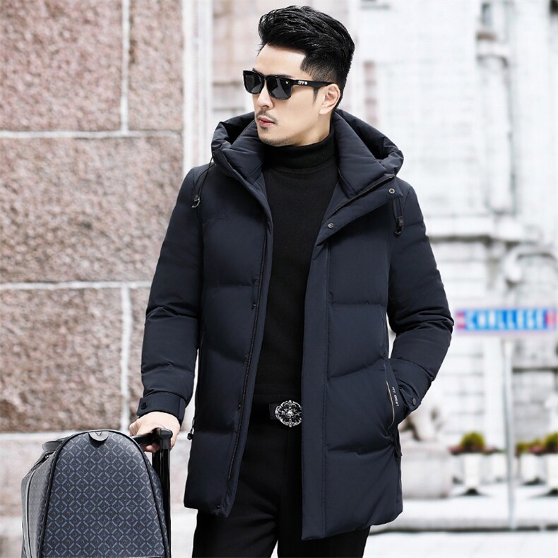 B9806钱塘2020-3商务连帽冬季厚款新款中年男士羽绒服P248,男装羽绒服,钱塘207-3