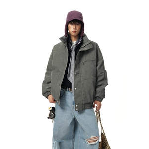 新款棉服PU加棉加厚2025冬季新品P118图片