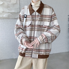 J237-P90秋季小香风毛呢格子外套，女装短外套，星座109