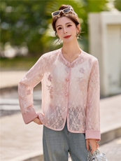 现货！！新中式短款外套女春秋2026新款高端减龄气质休闲时尚上衣，女装短外套，众宇琦