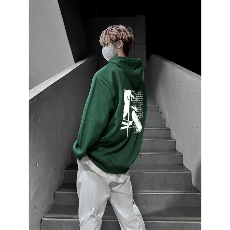 网红正能量英文连帽卫衣,男装卫衣,星座310A-4
