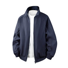 新款硬汉风户外夹克男立领纯色上衣冲锋衣外套A157B-JK7866-P60，男装夹克，电商A157B