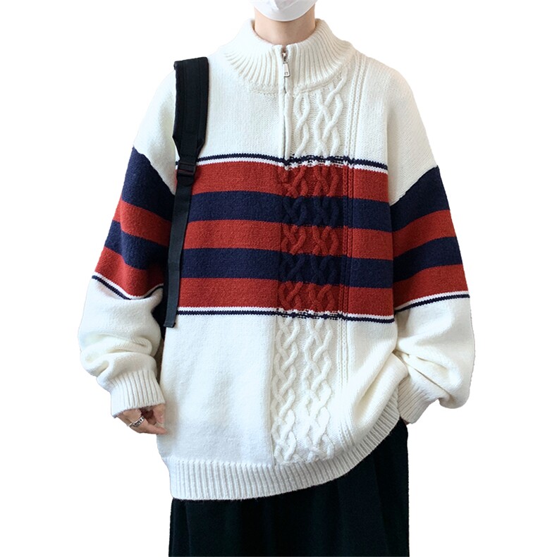 【新品】2025秋冬男士时尚休闲百搭针织连帽毛衣潮流-M245-P63,男装针织衫/毛衣,星座1105-1