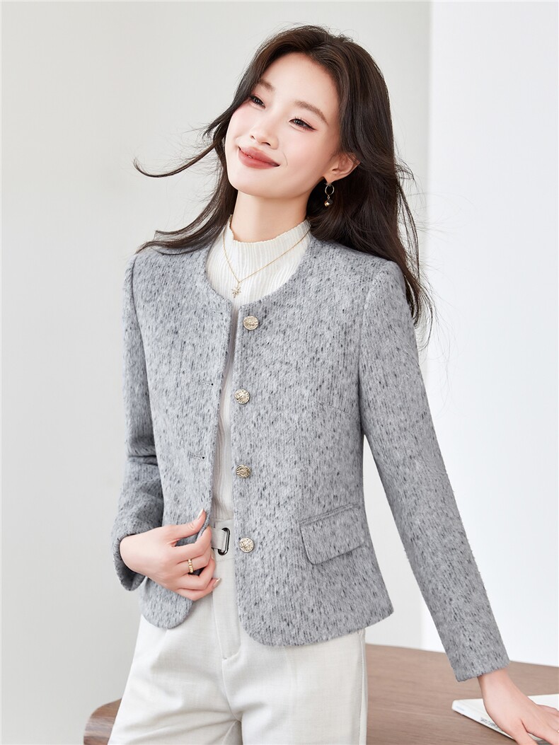 《档口现货》2026秋上新气质加厚西装短款修身小外套女,女装短外套,时尚风爆