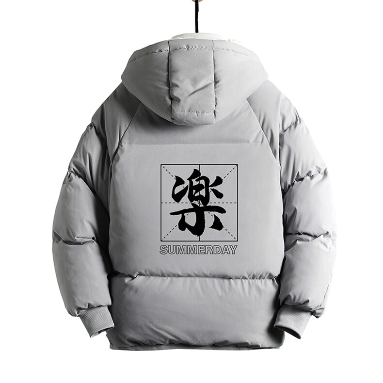 MY16197-P100加厚加绒连帽衣男大码服男面包服男网格挂拍,男装棉衣,电商A040A