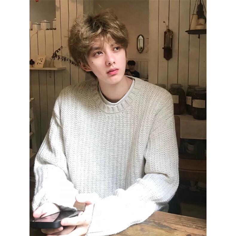 非卫衣抖音质量百分比腈纶圆领针织毛衣MY0127-特批60,男装针织衫/毛衣,星座313A(原308A-2)