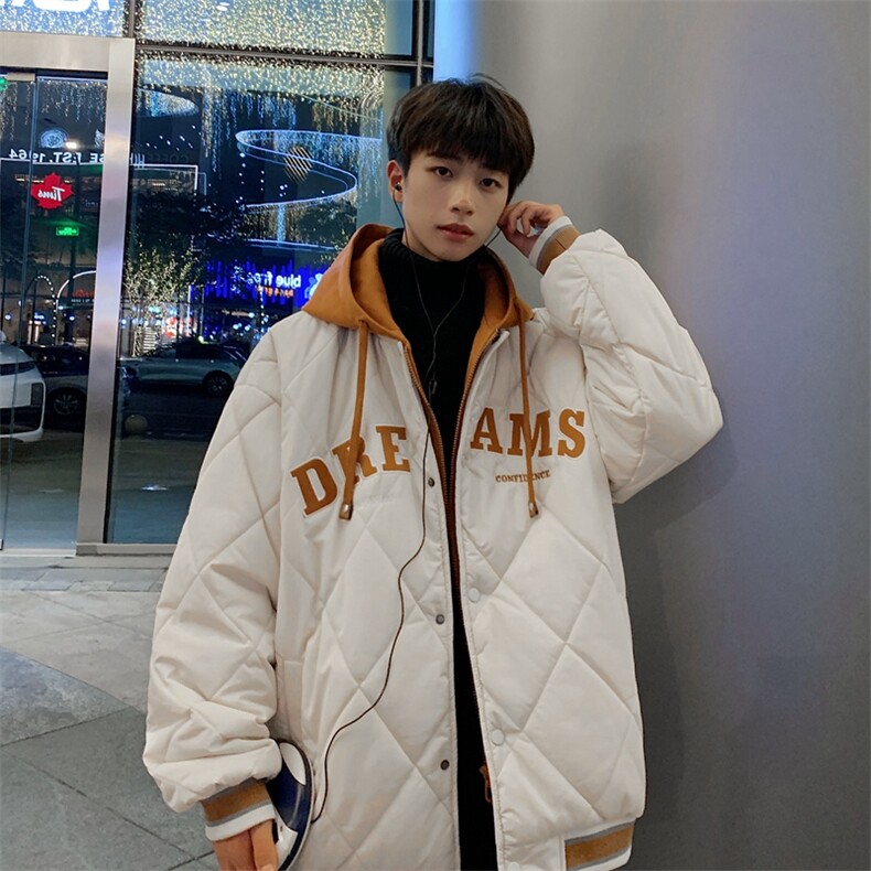 假两件棉服男士2023年新款青少年加厚棉衣服冬装外套M0791-P108,男装棉衣,星座308B-1