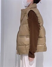 休闲羽绒马甲，女装马甲，驿谷