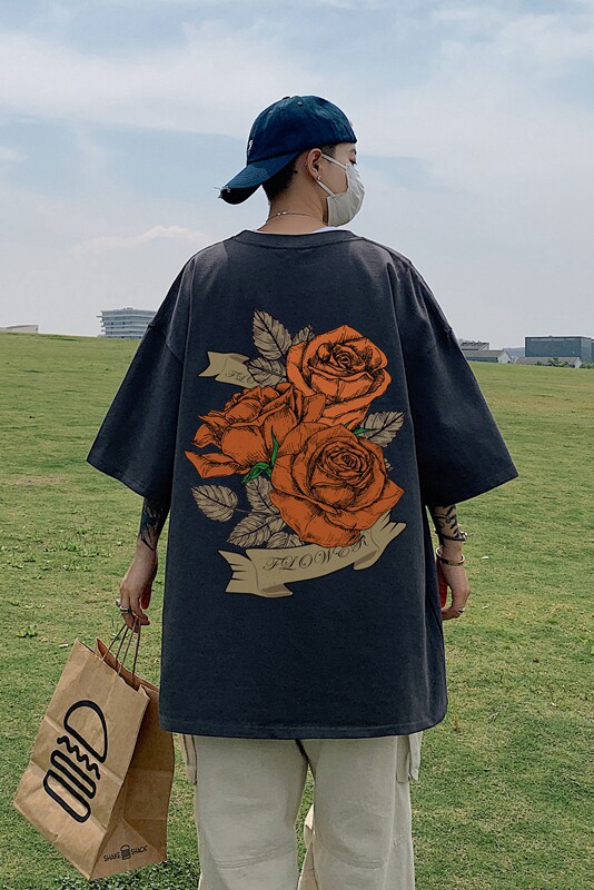 印花棉T280克直播供货220克重磅精品棉XZ301B-JB5116-P28,男装T恤,星座301B