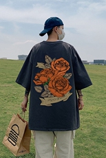 印花棉T280克直播供货220克重磅精品棉XZ301B-JB5116-P28，男装T恤，星座301B