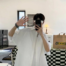 2024夏季男士短袖休闲宽松衬衣潮C51P29，男装T恤，星座1116-2