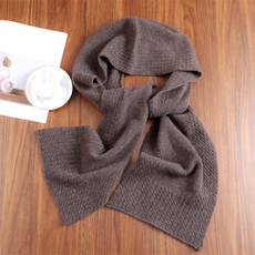 时尚百搭针织围巾纯色保暖护颈披肩优雅女性必备单品，围巾，九月九羊绒