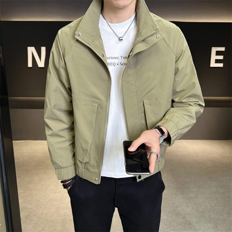 507A-JK720-P85 2025春夏时尚男士百搭休闲夹克外套图片