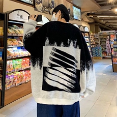 新款毛衣男生ins潮牌宽松慵懒风秋冬季毛衣扎染针织衫MY132-P45，男装针织衫/毛衣，星座1008-1