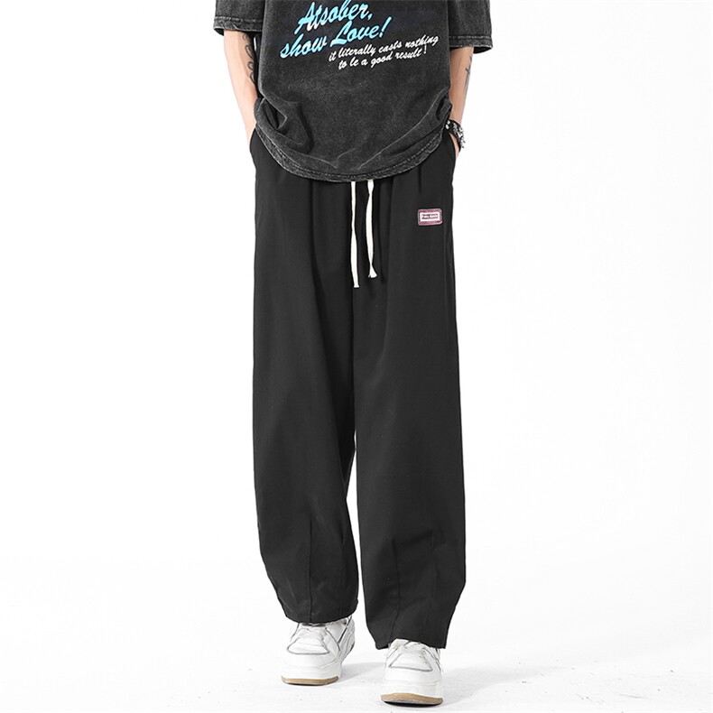 美式vibe潮牌运动休闲裤夏季宽松直筒hiphop垂感长裤男K6381-P35,男装休闲裤,星座512-3