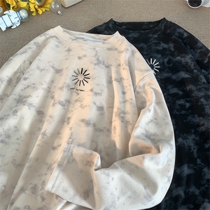 260克重磅扎染德绒圆领打底衫【有货】C403A-DR25213RL-P25图片