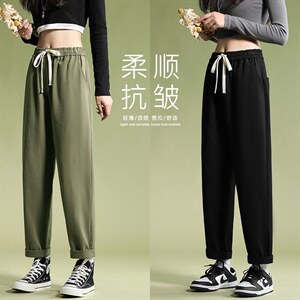 简约百搭2022舒适休闲风九分运动裤  K626-P34图片