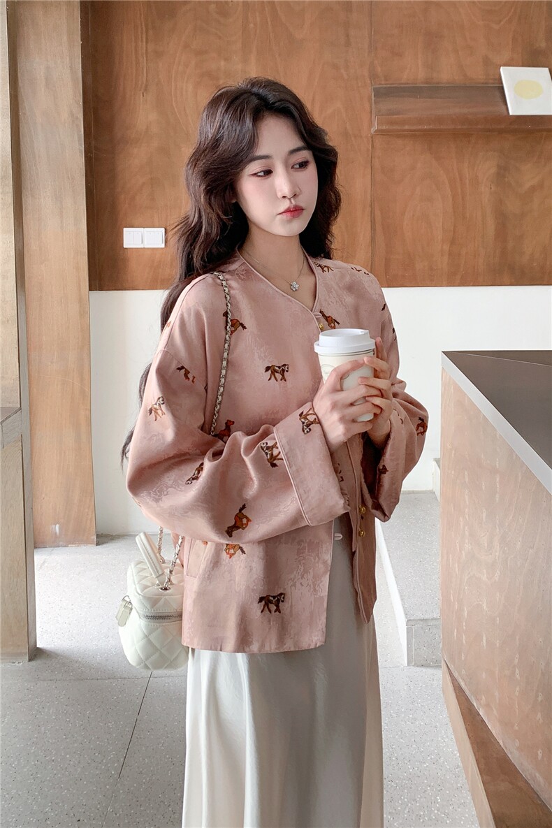高端刺绣新中式风外套2C081-0261P175K288,女装短外套,2C081