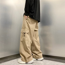 工装裤男港风潮流大口袋个性帅气2024秋冬季新款ins长裤K4719-P43，男装休闲裤，星座412-2