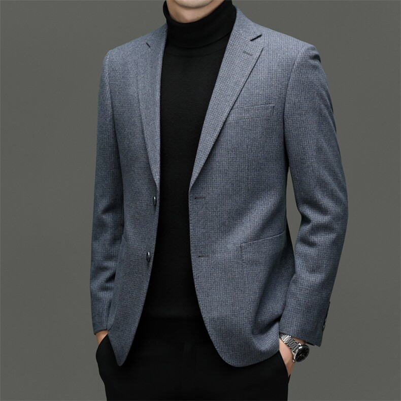 CK6888钱塘2020-2商务休闲百搭冬季厚款中年男士毛呢外套P350,男装毛呢大衣,钱塘207-2