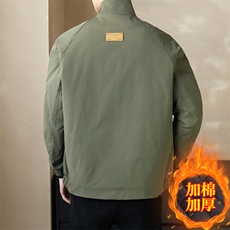 加棉加厚店主风夹克外套男休闲时尚立领男士上衣NM3076-P85，男装夹克，星座310B-3