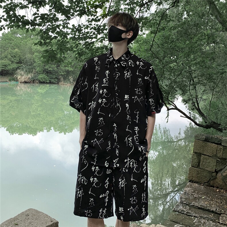 毛笔字套装TZ77836特P50衬衫DCS77837特P30DK77838特P20套装控98,男装衬衫,星座226-1