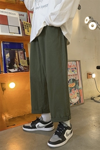 四色现货主推！2025秋冬季港风纯色男女宽松牛仔裤 A125-8802-P35图片