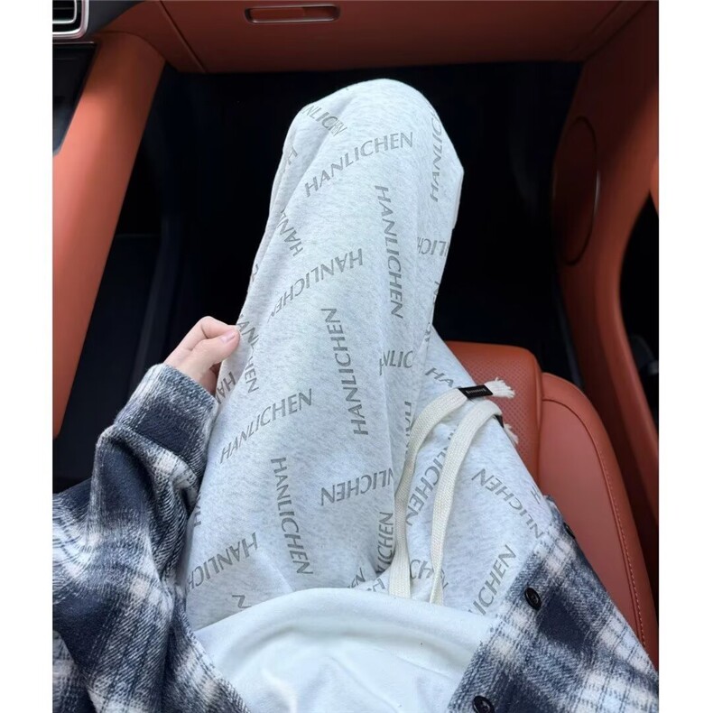 印花字母男生潮流裤美式高街宽松休闲直筒513ACK2758P37,男装休闲裤,星座513A