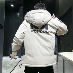 2021新款羽绒服男士短款冬季外套潮流帅气白鸭绒 A436-2166图片