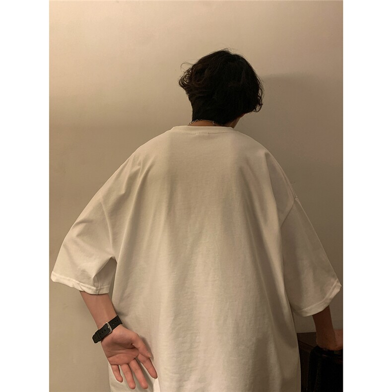 纯棉短袖T恤男士宽松五分袖百搭休闲夏季圆领上衣D328-T352-P25,男装T恤,电商D328