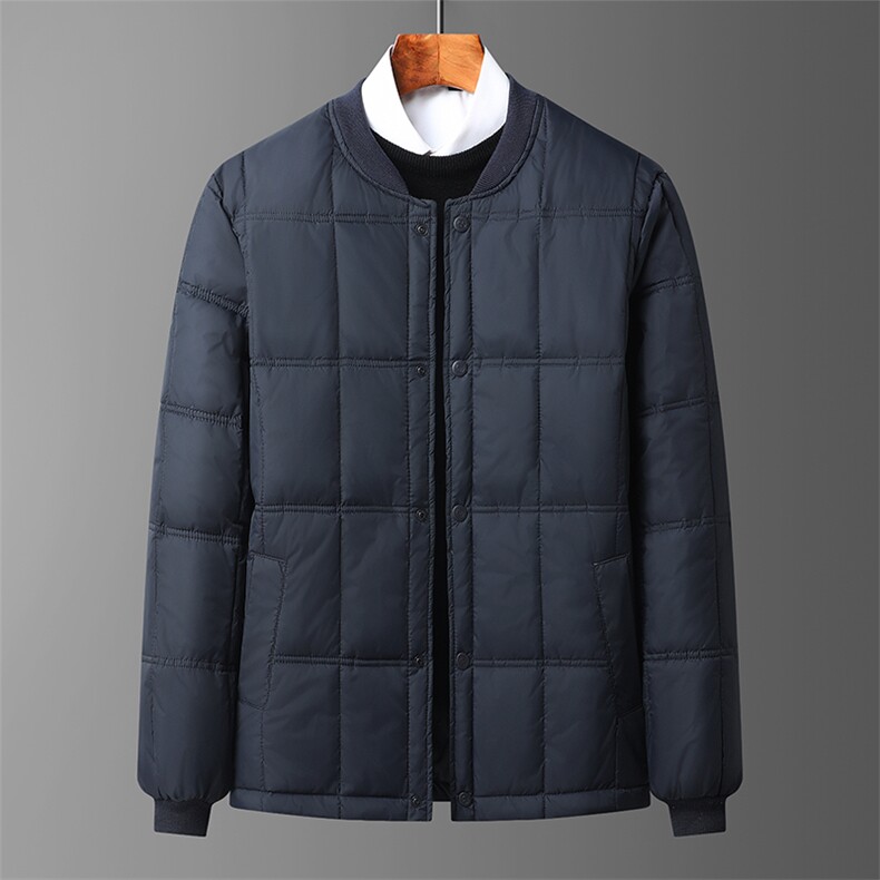 羽绒服中老年男士爸爸装冬装加绒加厚内穿外穿内胆羽绒服外套,男装羽绒服,钱塘723