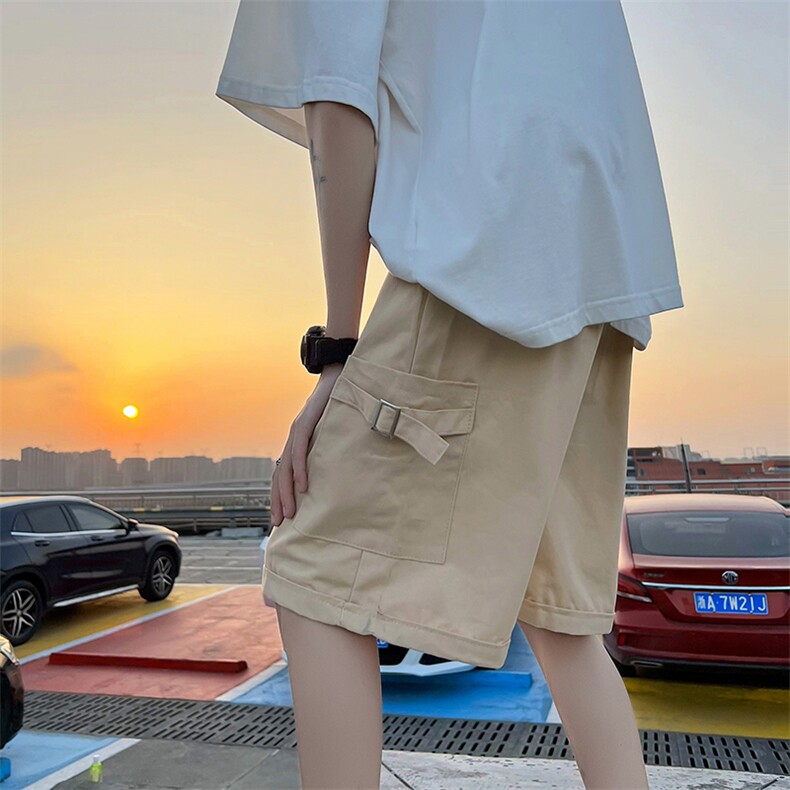 工装短裤男潮牌ins潮流五分裤宽松休闲夏季薄款裤子DK0535-P28,男装休闲裤,星座308B-2
