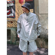速干透气防晒服套装美式宽松短裤跑步休闲运动服两件套TZ114，男装牛仔裤，星座208-5