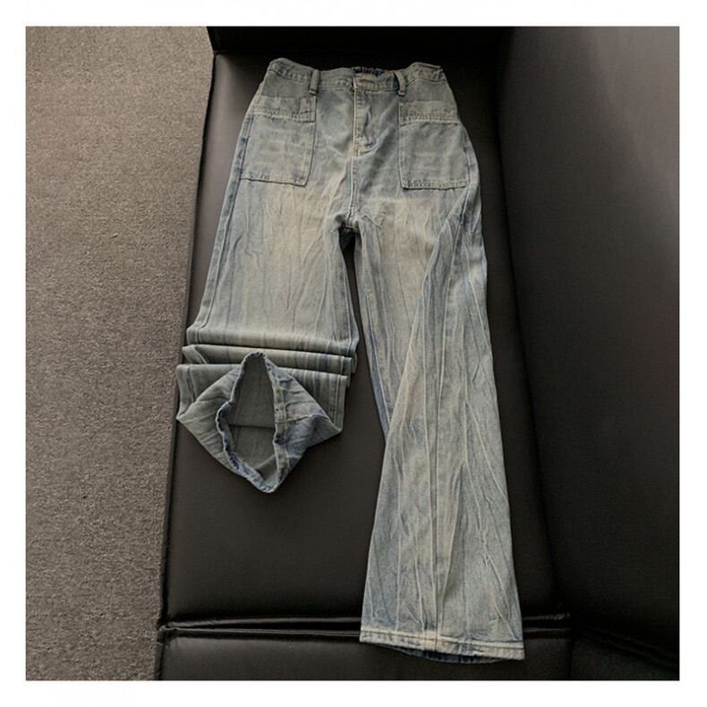 xz905-Z092#特P38美式高街宽松阔腿牛仔裤,男装牛仔裤,星座905