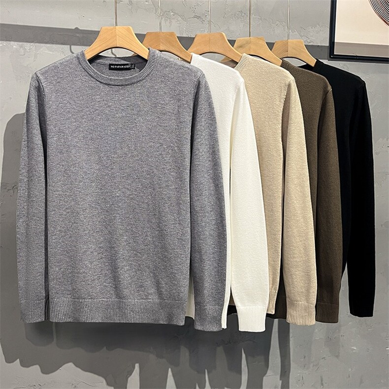 春秋男士圆领保暖内衣外穿上衣单件长袖打底毛衫秋衣纯色1066P45,男装T恤,星座410-2
