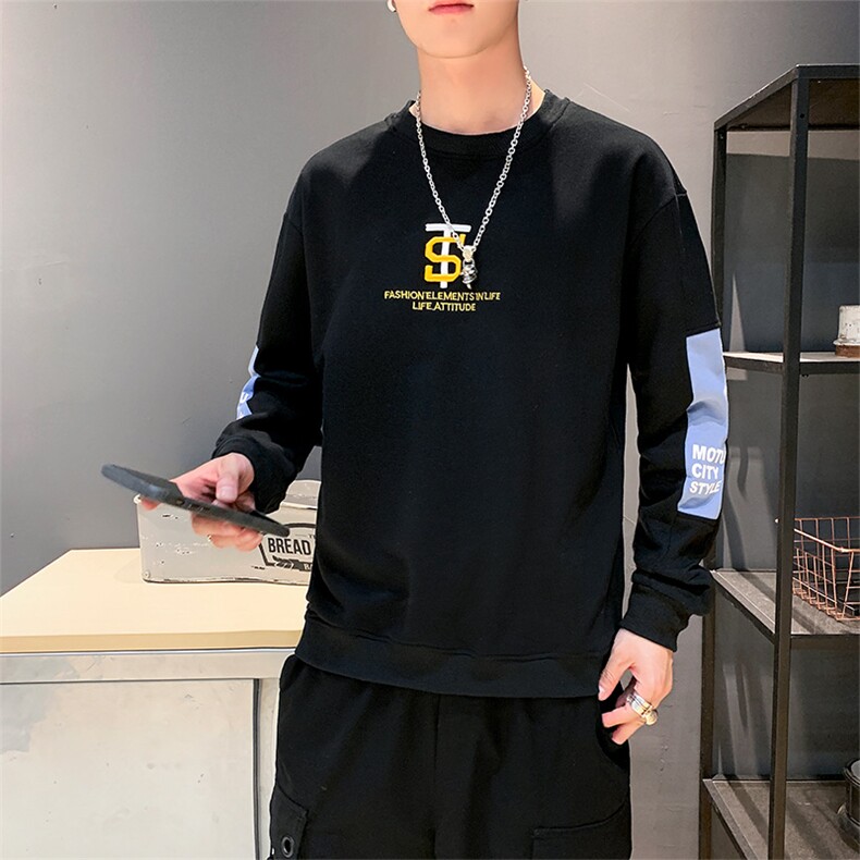 卫衣男潮牌长袖宽松韩版秋季2021新款港风运动潮流上衣WY63-P25,男装卫衣,星座217-4