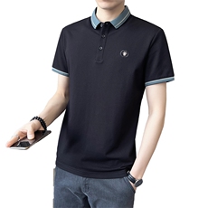 数据款POLO衫男装翻刺绣领短袖时尚休闲T恤A329-2842-P50，男装T恤，电商A329