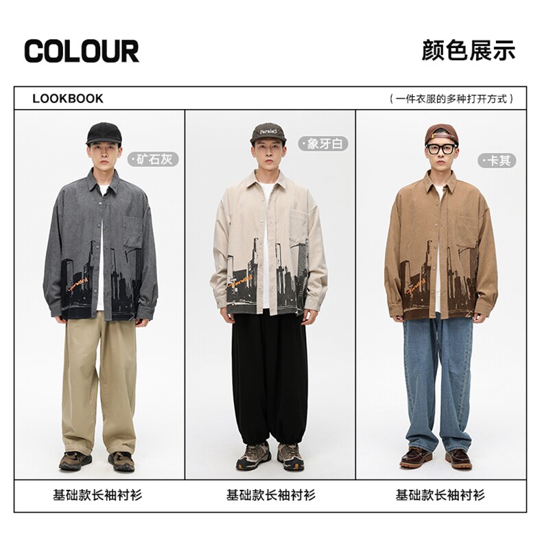 秋季新款百搭无影墙衬衫CS2507-P55控88,男装衬衫,星座717