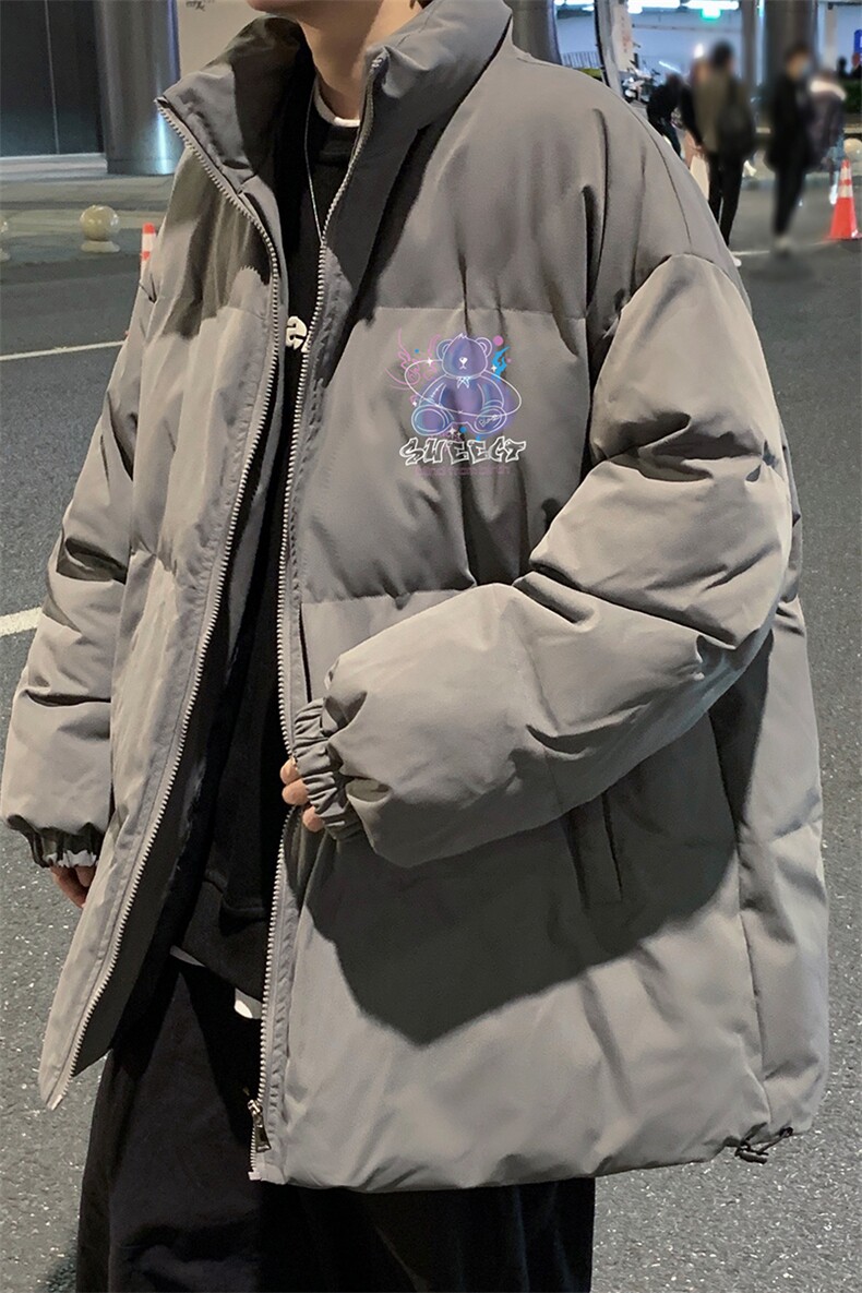秋冬新款韩版加厚保暖立领宽松棉服外套男MY62026P115控138,男装棉衣,电商A268A