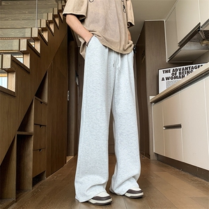 夏季新款垂感宽松阔腿裤美式直筒运动休闲长裤男现货 K7891-P36图片
