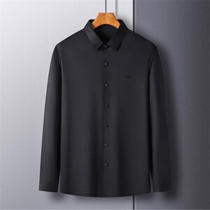 CE881钱塘2020-2中年男士商务休闲简约纯色简约百搭长袖衬衫P72图片
