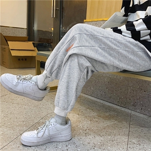 21男士休闲长裤男韩版潮流百搭宽松束脚运动男中性裤子GK318-P35图片